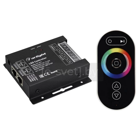 контроллер-rgbw vt-s17 (12-24v, 288-576w, 2.4ghz, rj45, пду), arlight