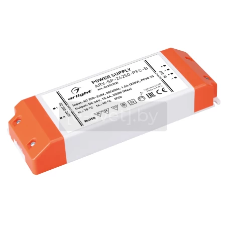 блок питания arv-sp-24250-pfc-b (24v, 250w, 10.4a, ip20), arlight