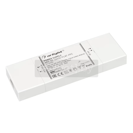 блок питания arv-sp-24036-flat-pfc (24v, 36w, 1.5a, ip20), arlight