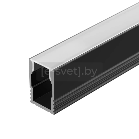 накладной алюминиевый профиль для светодиодной ленты sl-mini-8-h12-2000 black