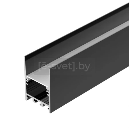 накладной алюминиевый профиль для светодиодной ленты sl-comfort-3551-2000 anod black