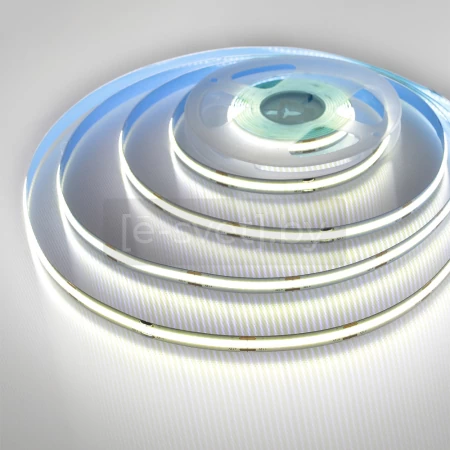 светодиодная лента cob, 336led/m, 9.6w/m, 12v, ip20, standart plus, белый 6500к, icled