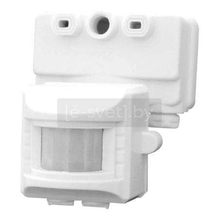 датчик движения sen15-lx02 (230v, 1200/300w, 10м, 120°, ir, ip44), белый, feron