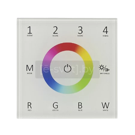 панель-rgbw t4-ic60 (1 зона, 12-24v, 2.4ghz), белый, icled